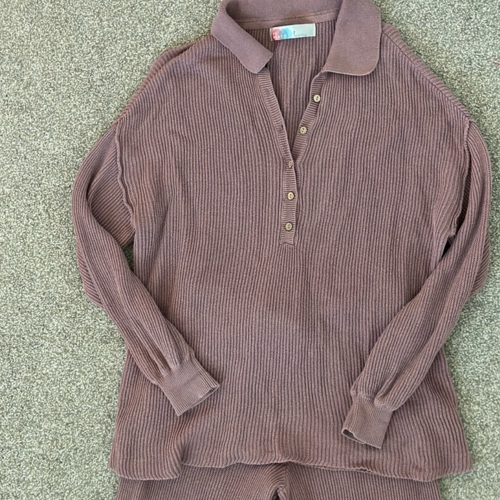 Free People Ribbed Knit set